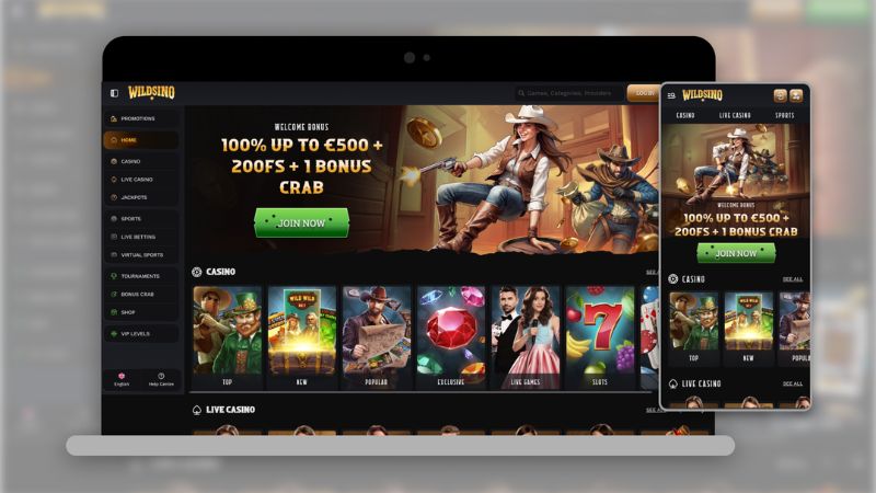 Wildsino Casino NZ interface screenshot